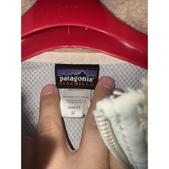 Patagonia Synchilla Fleece Jacket Womens Medium Purple Sherpa Full Zip Pockets - Picture 5 of 8